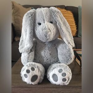 NWOT … HUG FUN Medium Grey Bunny Plush / Stuffed Animal